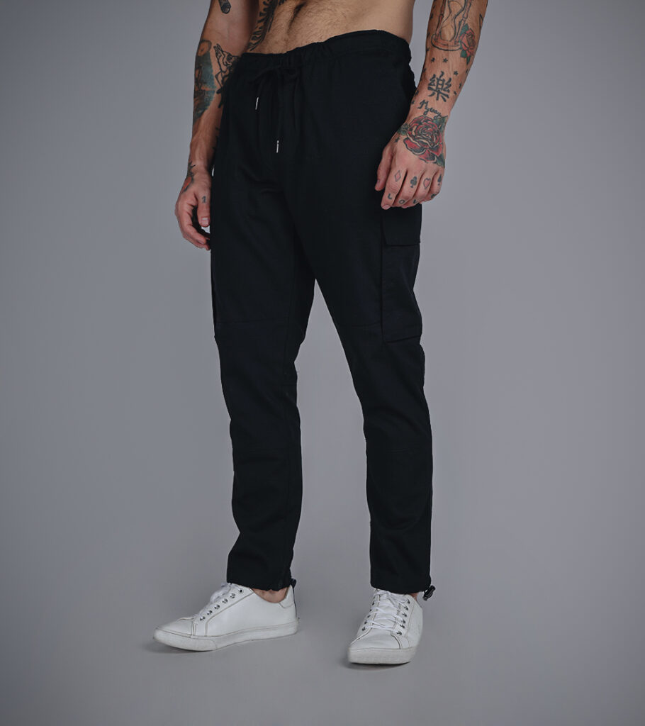 Pantalón de vestir Cargo Clásico Streetwear Negro Esencial