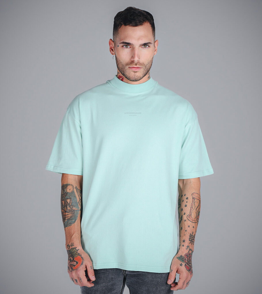 Polera Oversize Minimalista Aqua Esencial