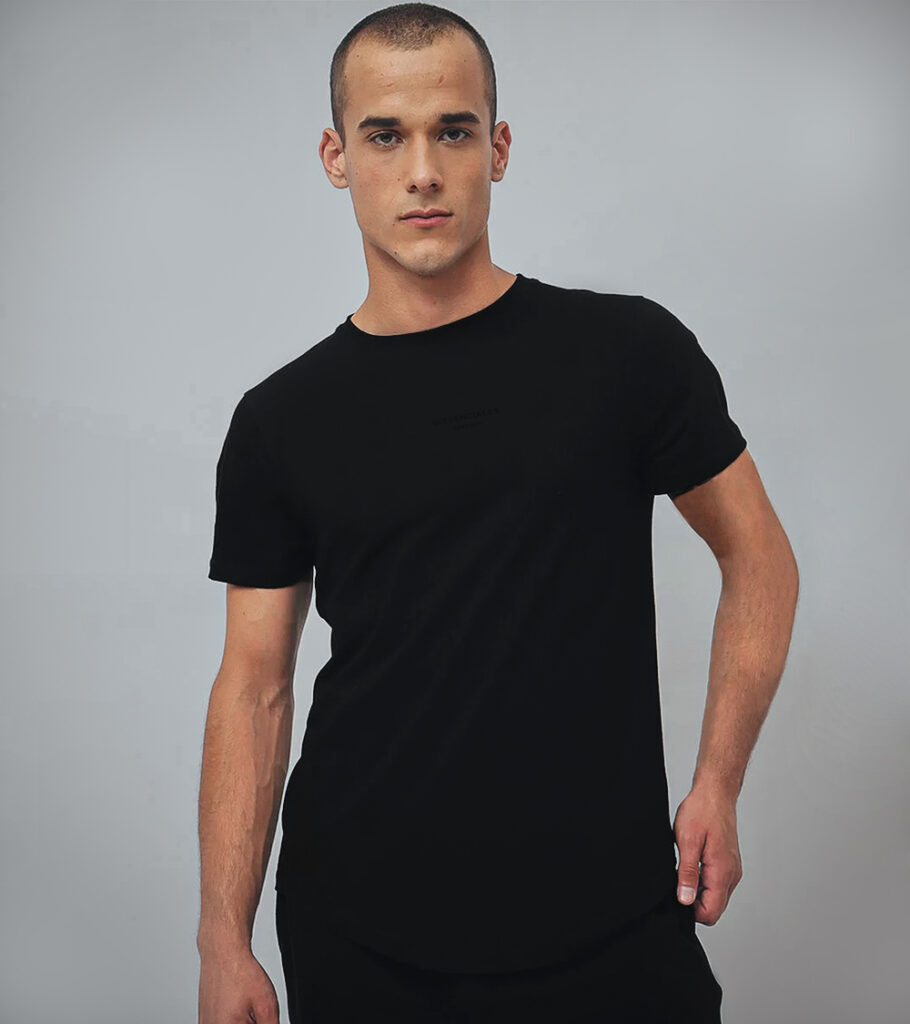 Polera Modern Minimalista Negra Esencial