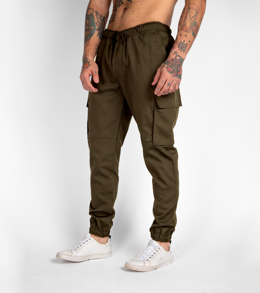 Pantalon de vestir Cargo Jogger Verde Dunkle U Esenciales